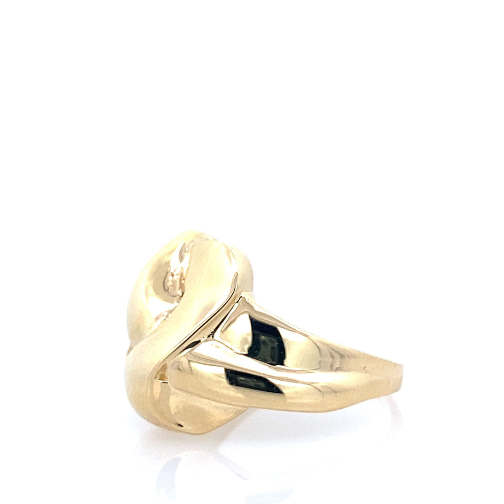 14K Yellow Gold Ladies Fashion Ring Size 8