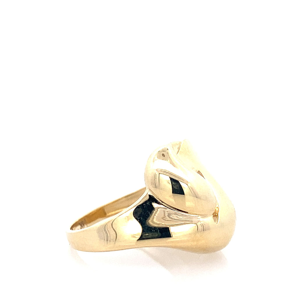14K Yellow Gold Ladies Fashion Ring Size 8