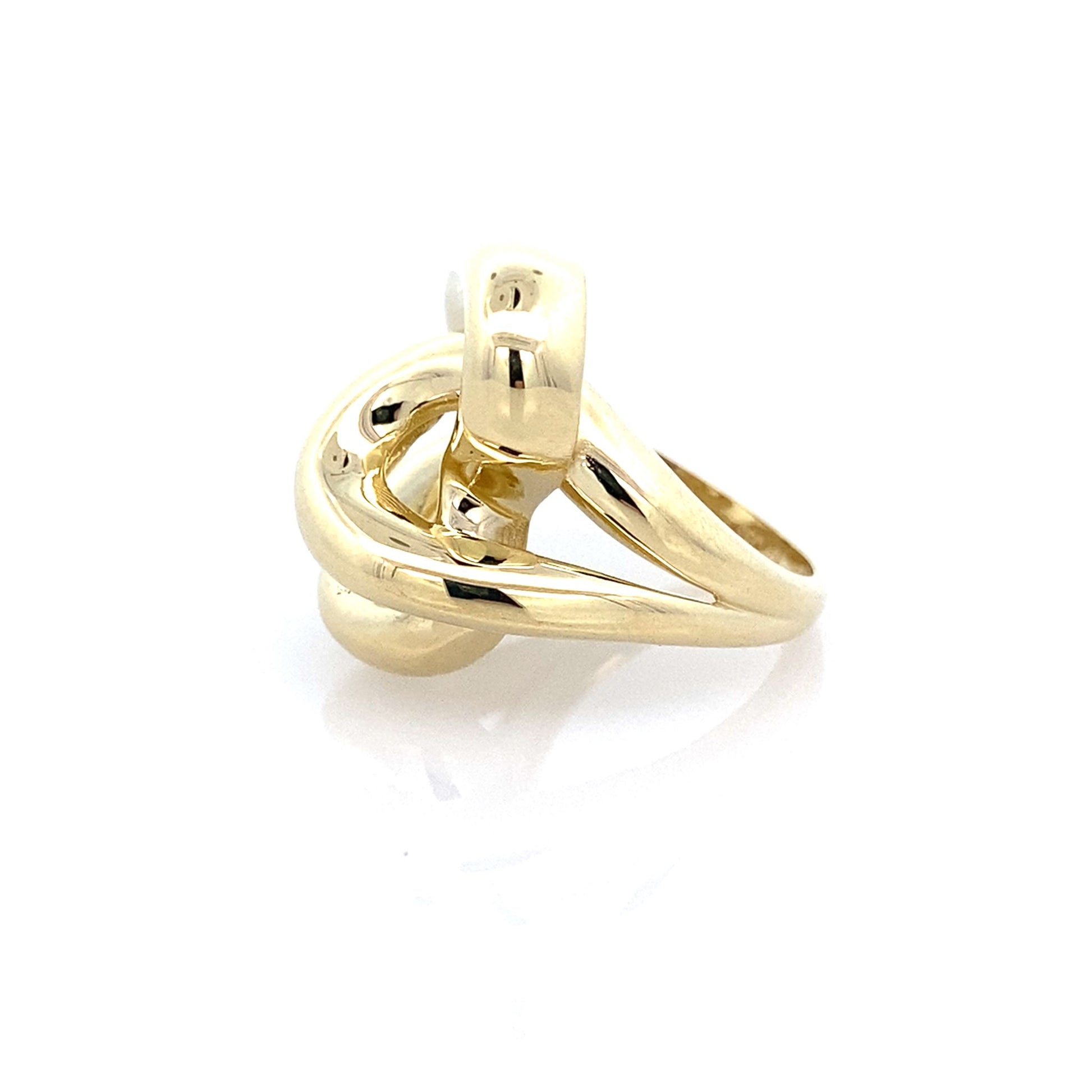 14K Yellow Gold Ladies Fashion Ring Size 7
