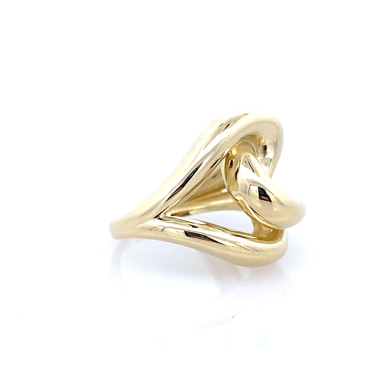 14K Yellow Gold Ladies Fashion Ring Size 7