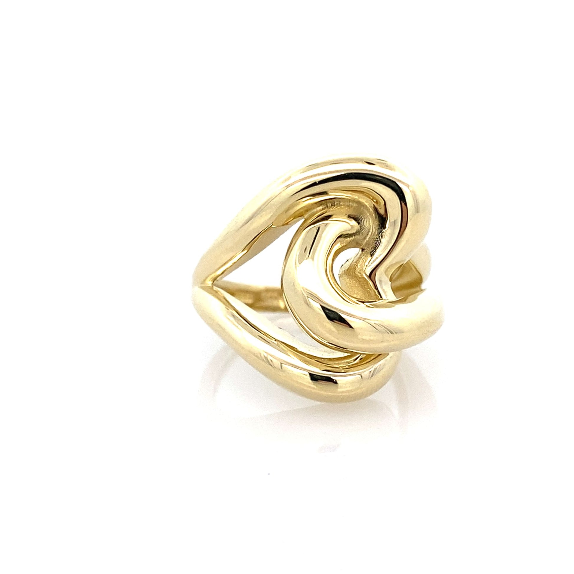 14K Yellow Gold Ladies Fashion Ring Size 7