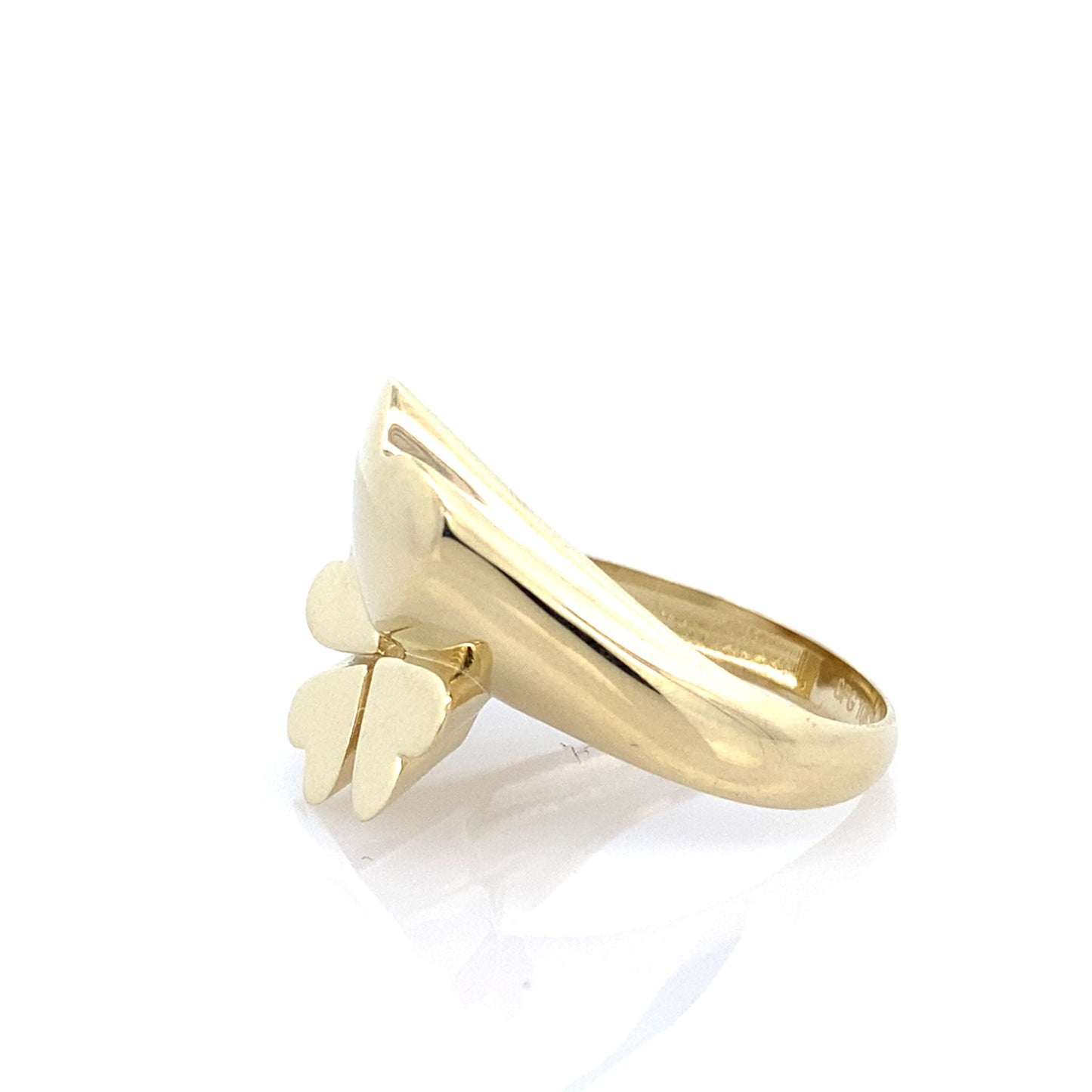 10K Yellow Gold Ladies Fashion Ring Size 7.75