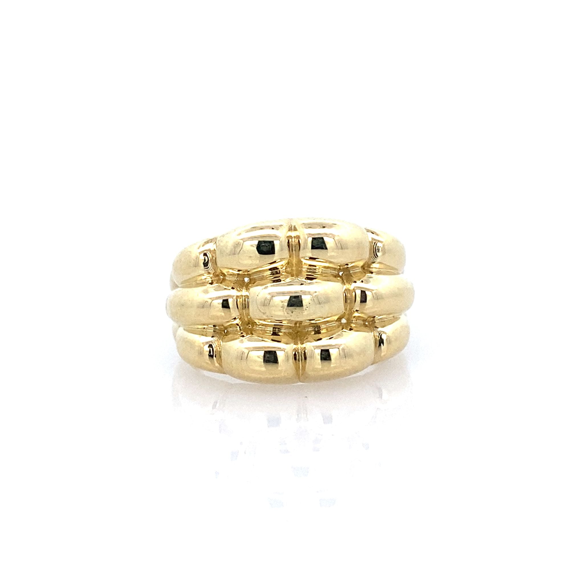 10K Yellow Gold Ladies Fashion Ring Size 8