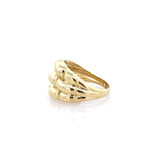 10K Yellow Gold Ladies Fashion Ring Size 8
