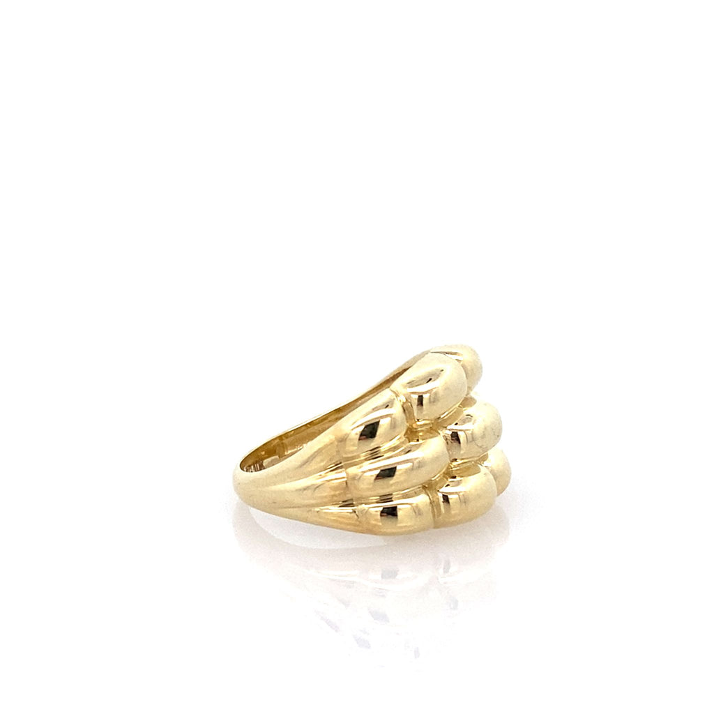 10K Yellow Gold Ladies Fashion Ring Size 8