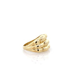 10K Yellow Gold Ladies Fashion Ring Size 8