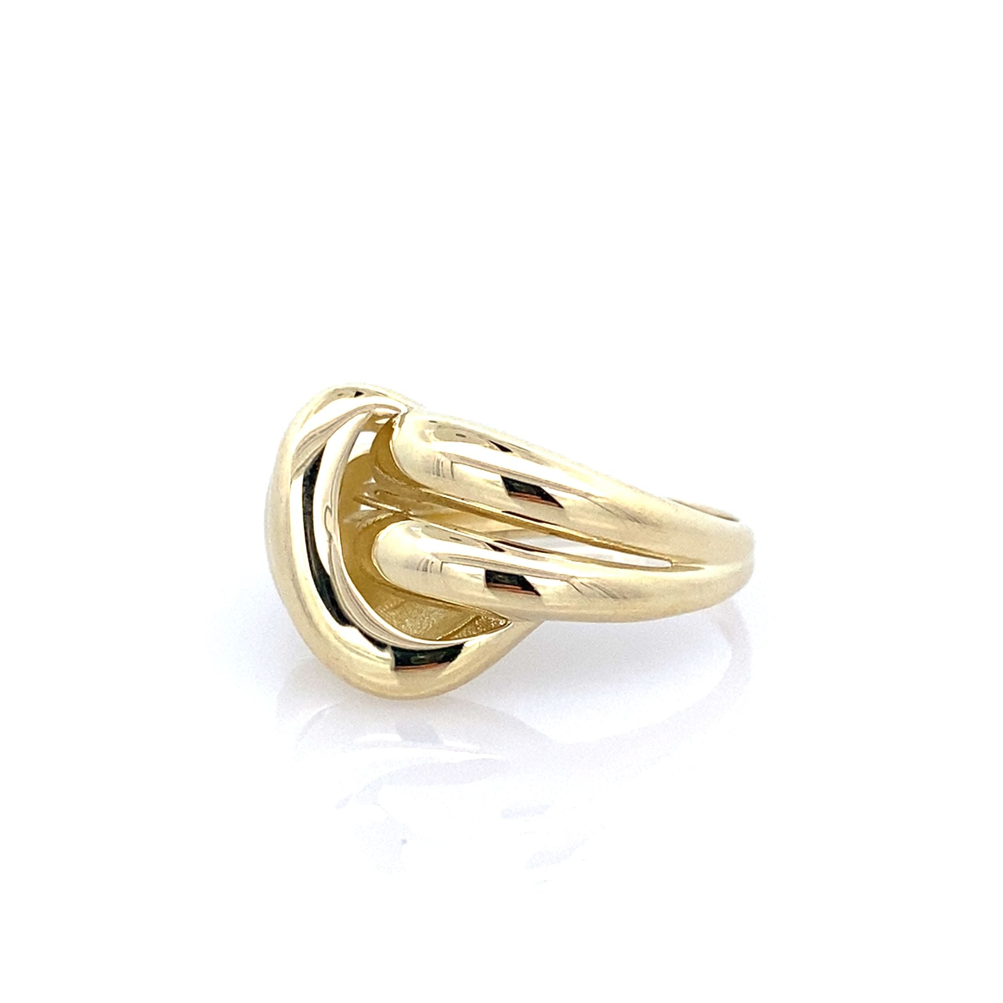 10K Yellow Gold Ladies Fashion Ring Size 7