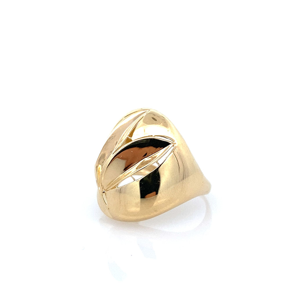 14K Yellow Gold Ladies Fashion Ring Size 7