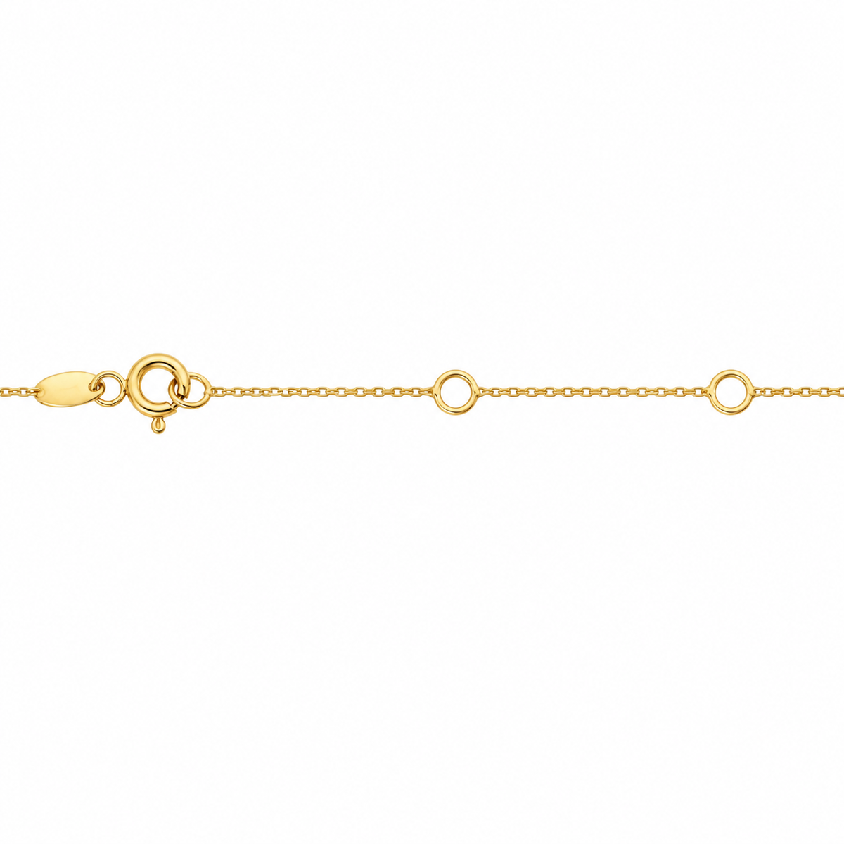 14K Yellow Gold Mother of Pearl Butterfly Necklace – 18"
