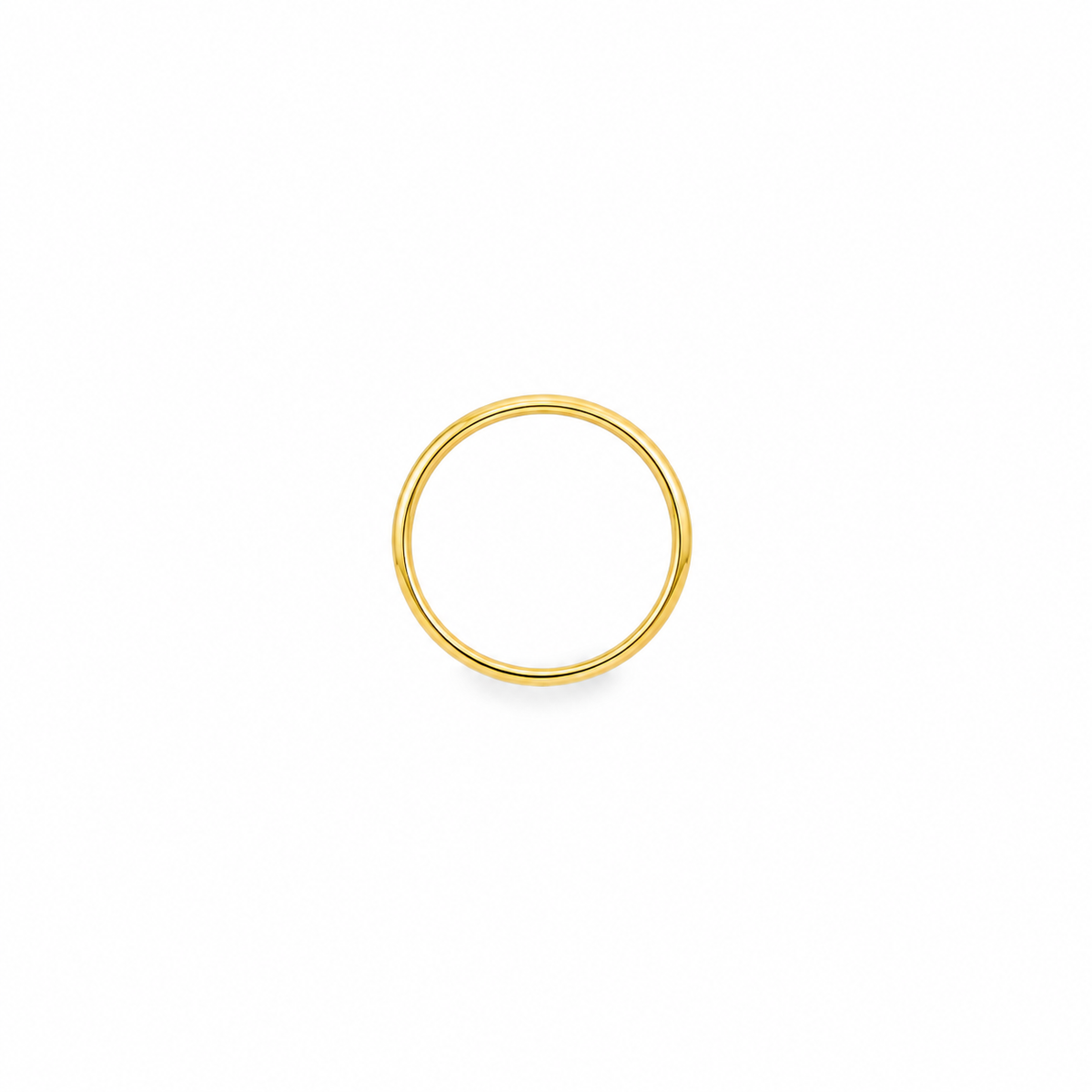 14K Yellow Gold Classic Men's Wedding Band – 4mm, Size 10