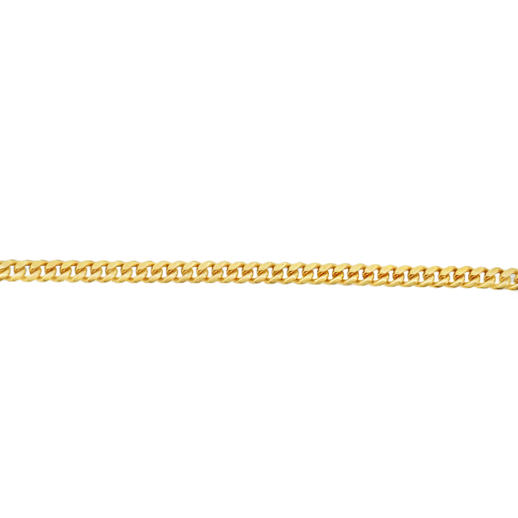 14K Yellow Gold Miami Cuban Link Chain with Triple Clasp – 4mm, 24"