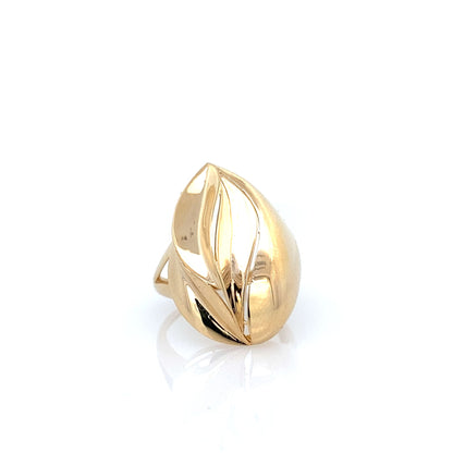 14K Yellow Gold Ladies Fashion Ring Size 6