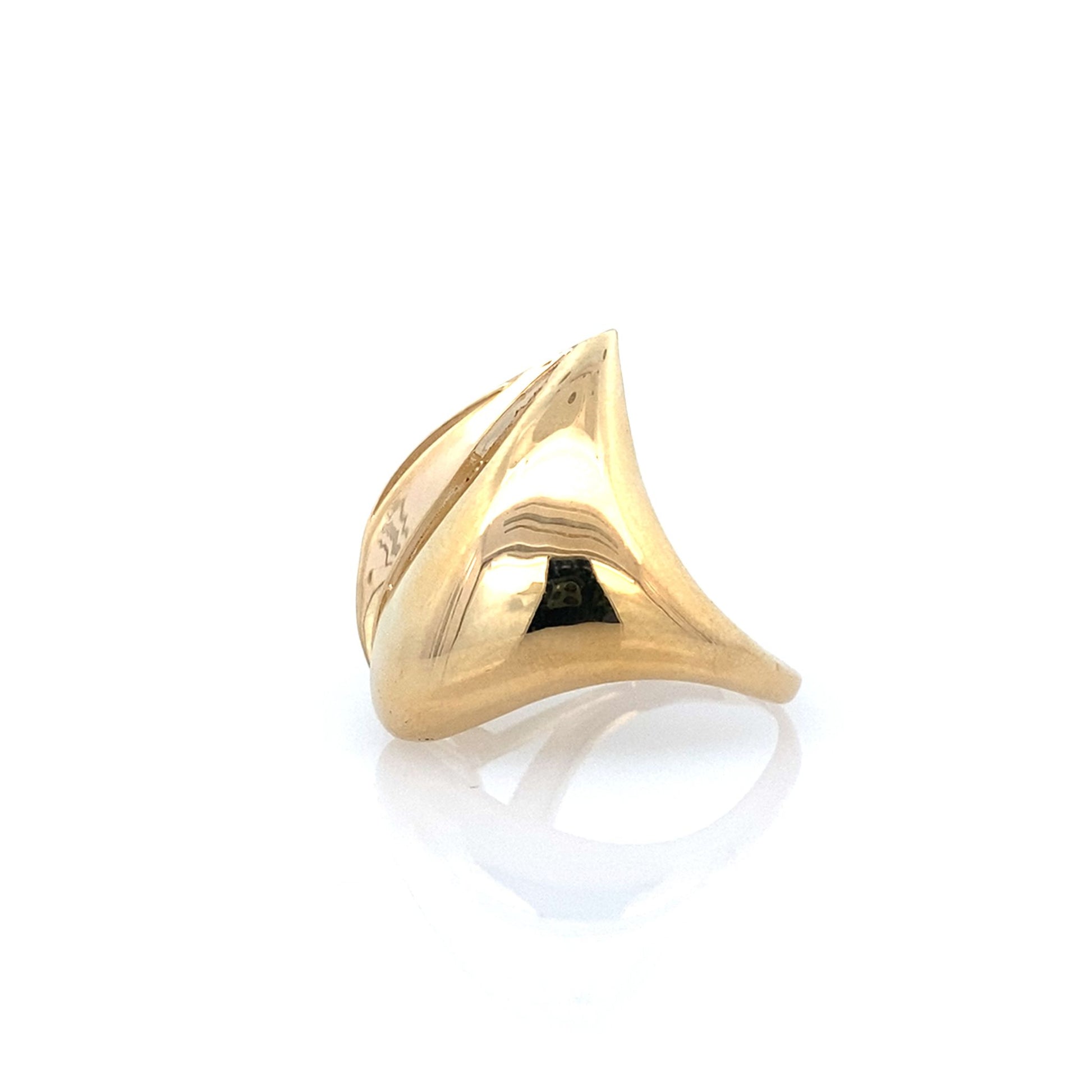 14K Yellow Gold Ladies Fashion Ring Size 6