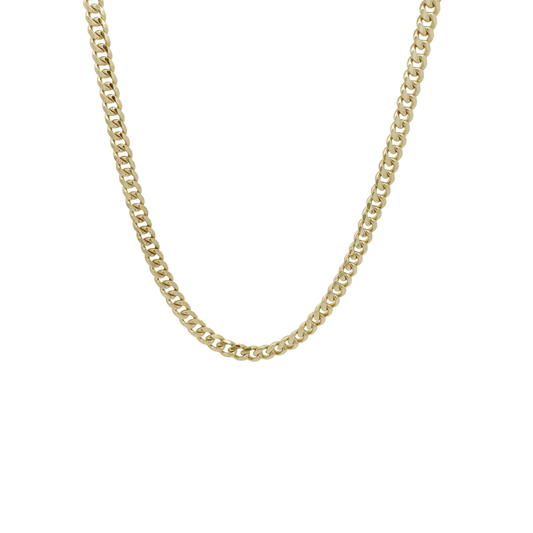10K Yellow Gold Lobster Clasp Cuban Link Chain 4Mm 24.5In 17.1Dwt/26.7G