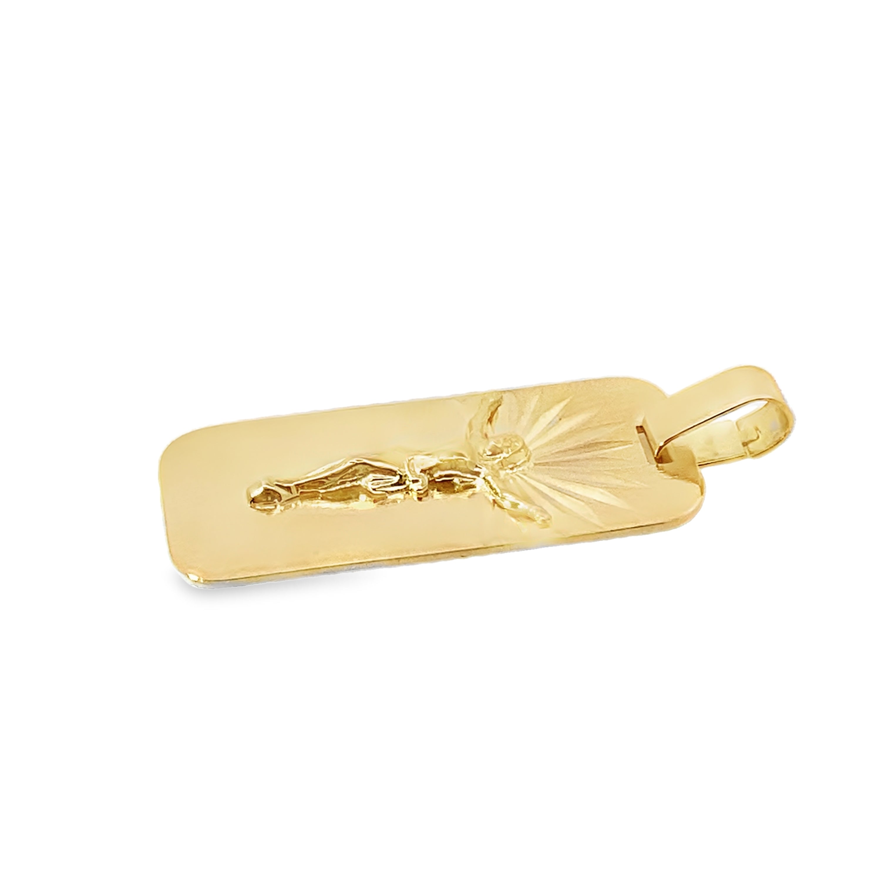 18K Yellow Gold Jesus Pendant 3.4Dwt