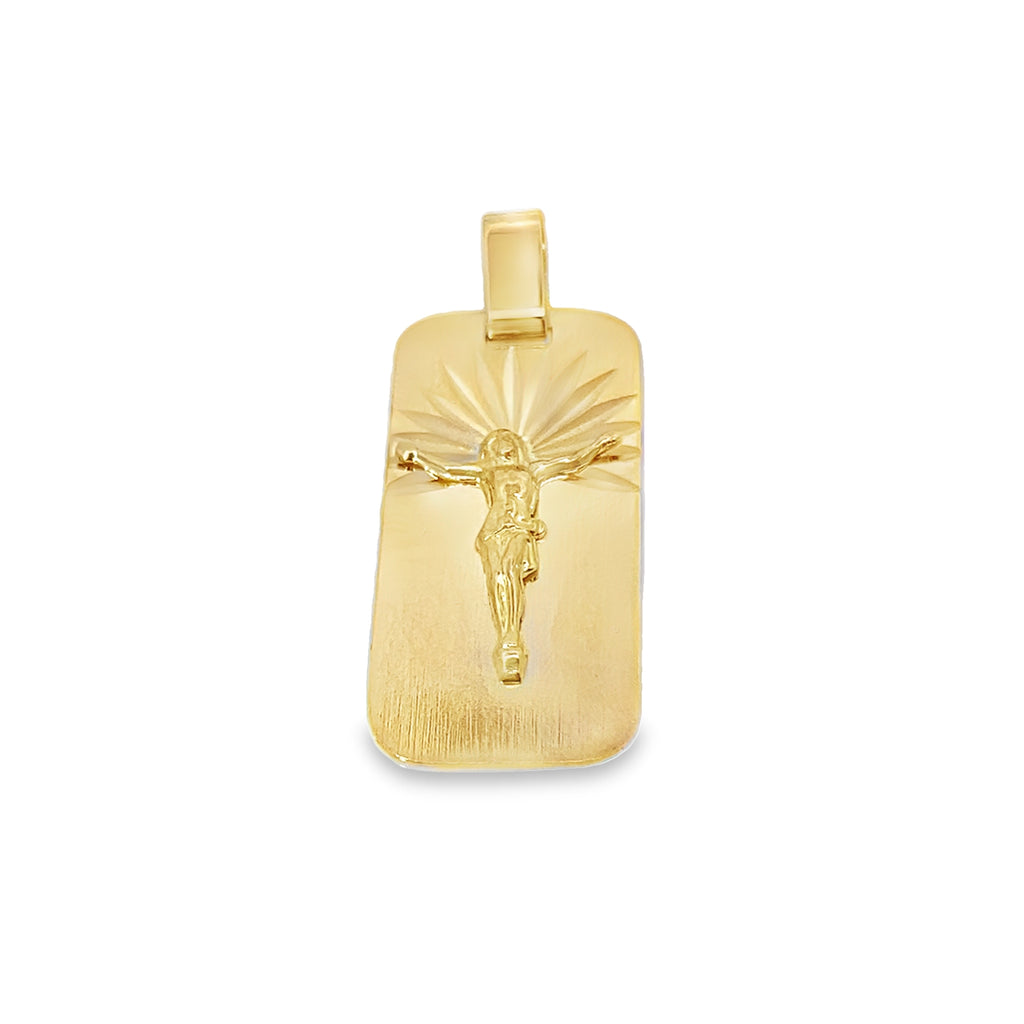 18K Yellow Gold Jesus Pendant 3.4Dwt