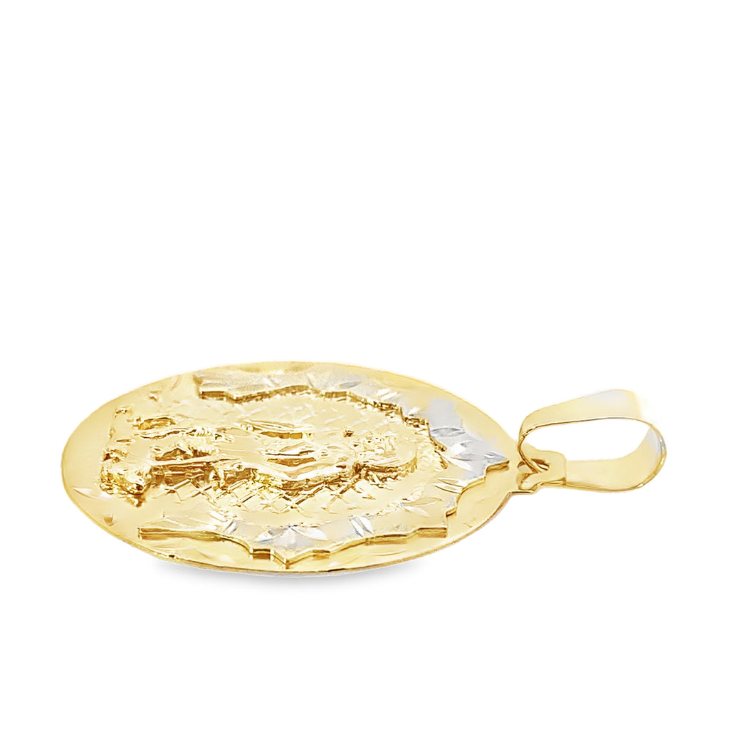 10K Yellow Gold San Lazaro Pendant 4.4Dwt