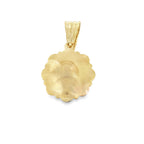 10K Two Tone Gold 3D San Lazaro Pendant 5.5Dwt