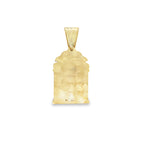 10K Two Tone Gold 3D San Lazaro Pendant 12.3Dwt