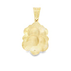10K Two Tone Gold 3D San Lazaro Pendant 6.9Dwt
