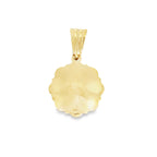 10K Two Tone Gold 3D Caridad Del Cobre Pendant 4.9Dwt