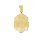 10K Two Tone Gold 3D Caridad Del Cobre Pendant 8.2Dwt