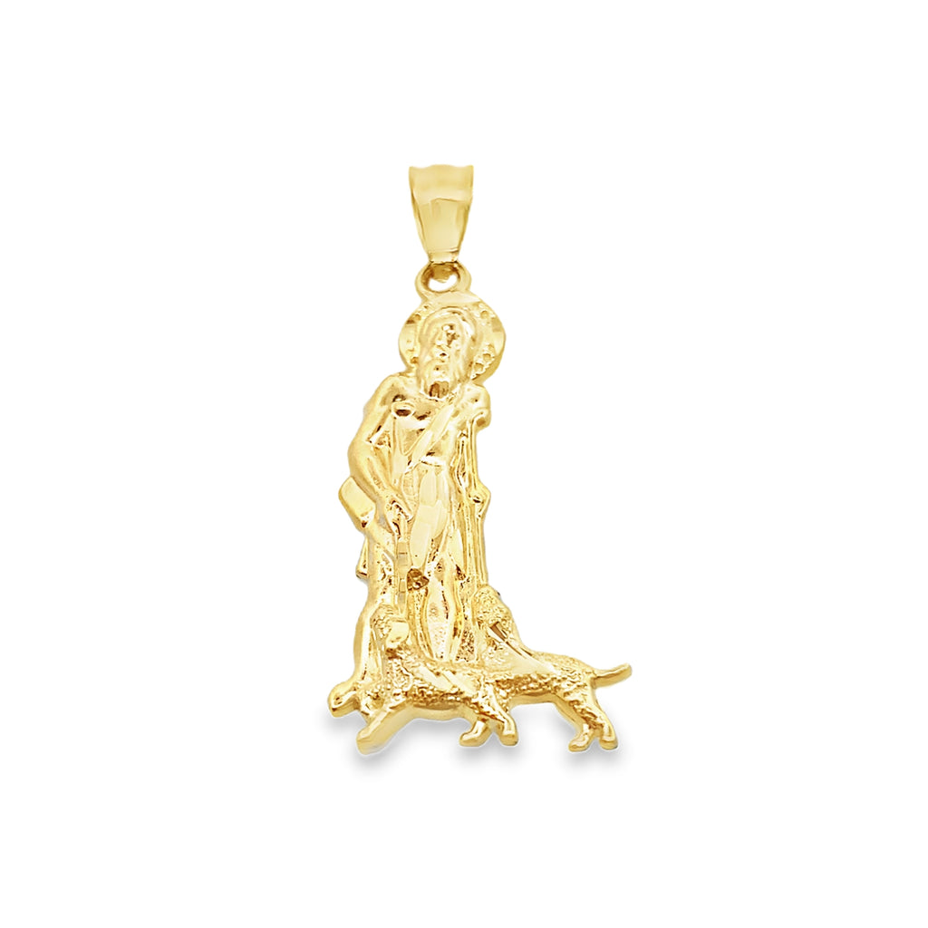 14K Yellow Gold San Lazaro Silhouette Pendant 1.1Dwt