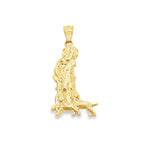 14K Yellow Gold San Lazaro Silhouette Pendant 1.1Dwt