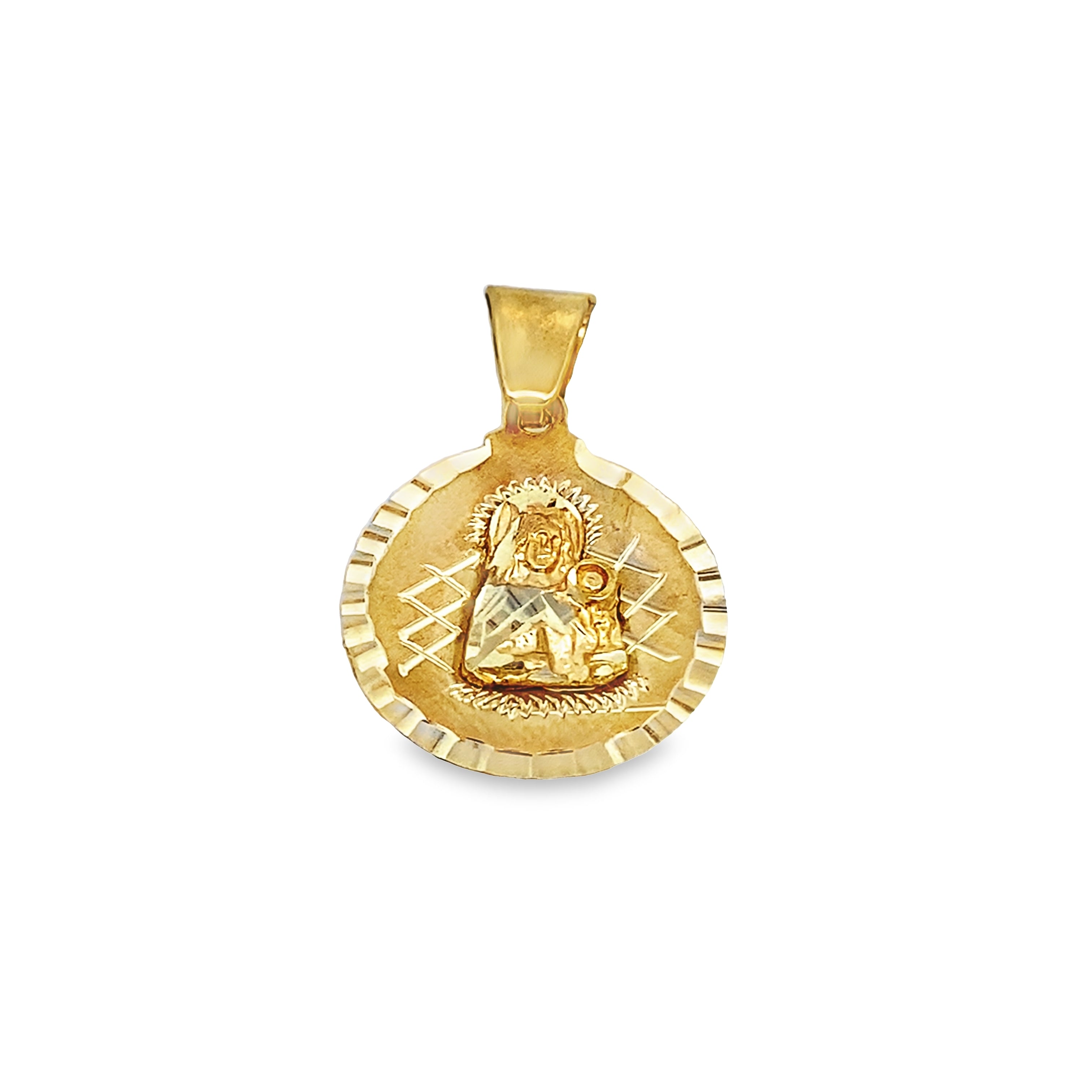 10K Yellow Gold Small Santa Barbara Pendant 1.5Dwt