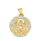10K Two Tone Gold San Lazaro Charm 4.2Dwt