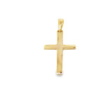 10K Yellow Gold Small  Cross Charm 0.4Dwt