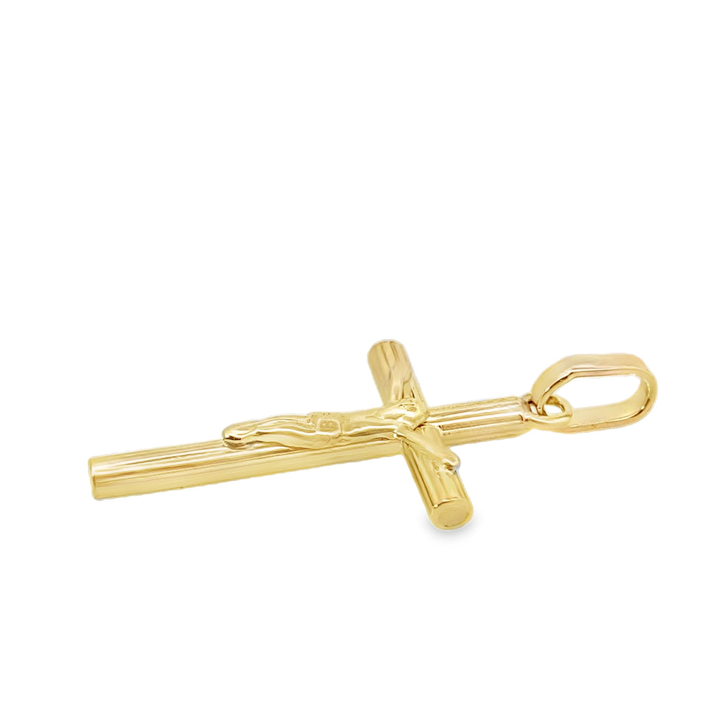 14K Yellow Gold Crucifix Pendant 2.3Dwt