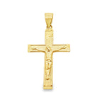 10K Yellow Gold Crucifix Pendant 1.0Dwt
