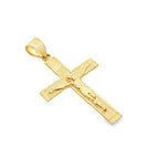 10K Yellow Gold Crucifix Pendant 1.0Dwt