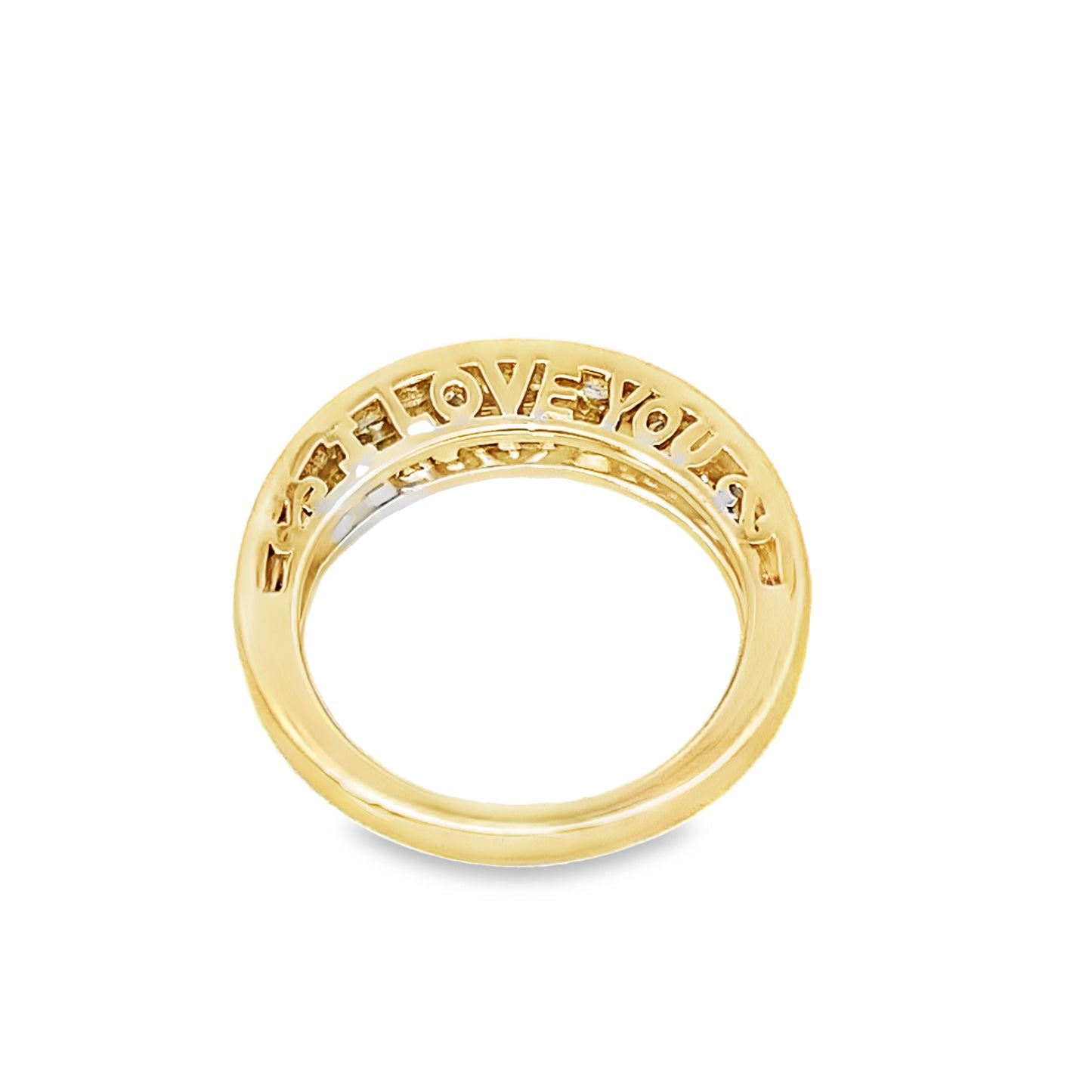 14K Yellow Gold Diamond Wedding Band Size 4.5 1.9Dwt