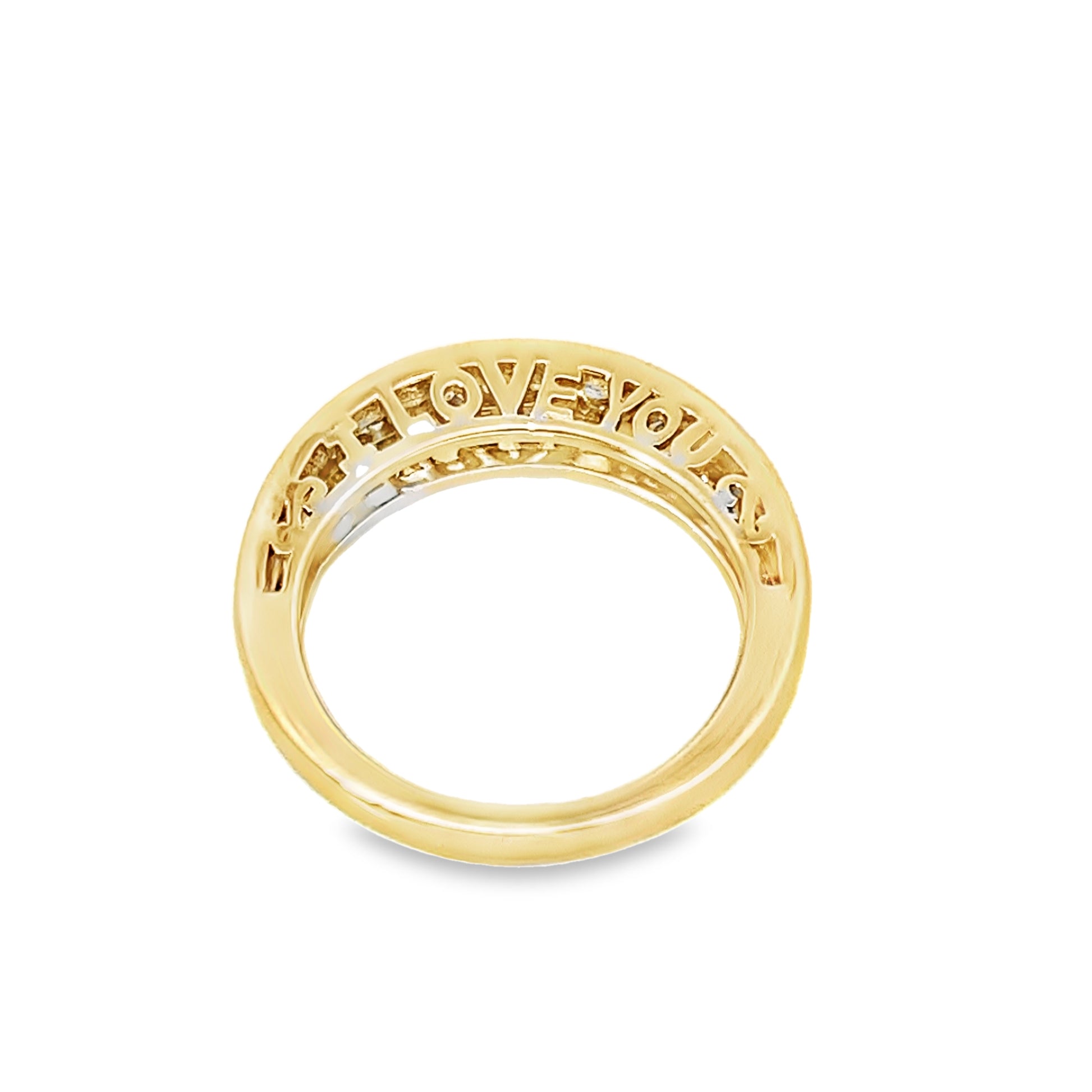 14K Yellow Gold Diamond Wedding Band Size 4.5 1.9Dwt