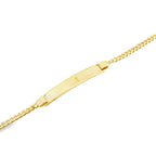 14K Yellow Gold Baby Miami Cuban Id Bracelet 4Mm 6In 1.7Dwt