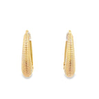 14K Yellow Gold  Medium Hoops Earrings 2.3Dwt