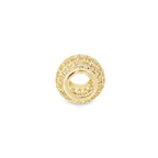 14K Yellow Gold Cz Bead pendant