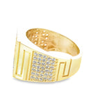 14K Two Tone Mens Eagle Ring Size 10 4.7Dwt