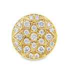 10K Yellow Gold Cz Rosetta Mens Ring Size 11 11.7Dwt