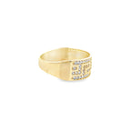 14K Yellow Gold Lds Cz Fashion Ring Size 8 1.9Dwt