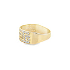 14K Yellow Gold Lds Cz Fashion Ring Size 8 1.9Dwt