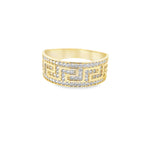 14K Yellow Gold Lds Cz Fashion Ring Size 8 1.9Dwt