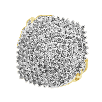 1.15Ctw Yellow Gold Lds Diamond Fashion Ring Size 7 4.7Dwt
