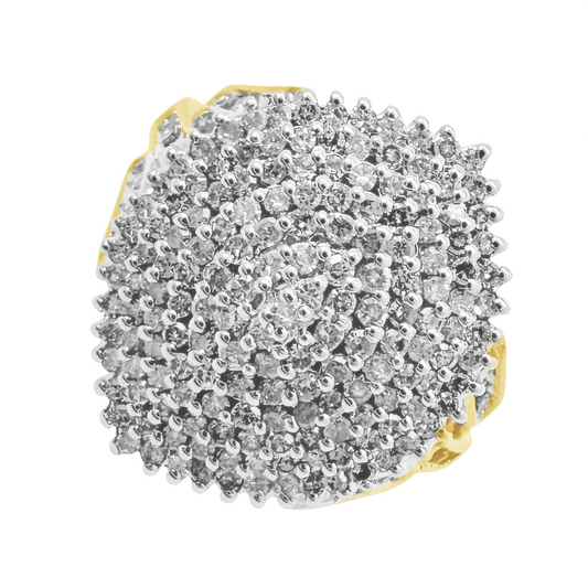 1.15Ctw Yellow Gold Lds Diamond Fashion Ring Size 7 4.7Dwt