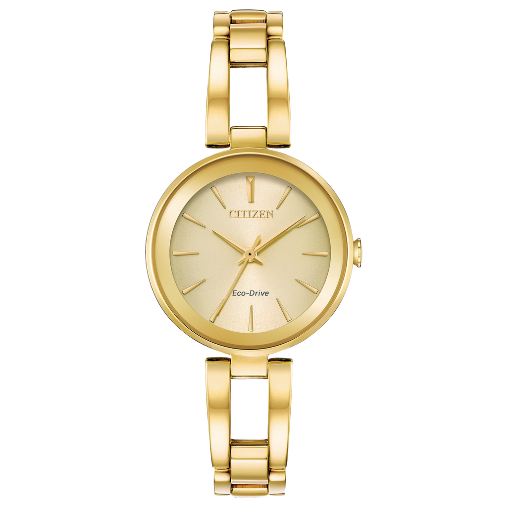 Citizen Axiom Eco Drive Ladies Watch (Em0638-50P) Gold Tone