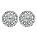0.50Ctw 14K Yellow Gold Diamond Stud Earrings