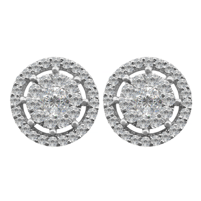 0.50Ctw 14K Yellow Gold Diamond Stud Earrings