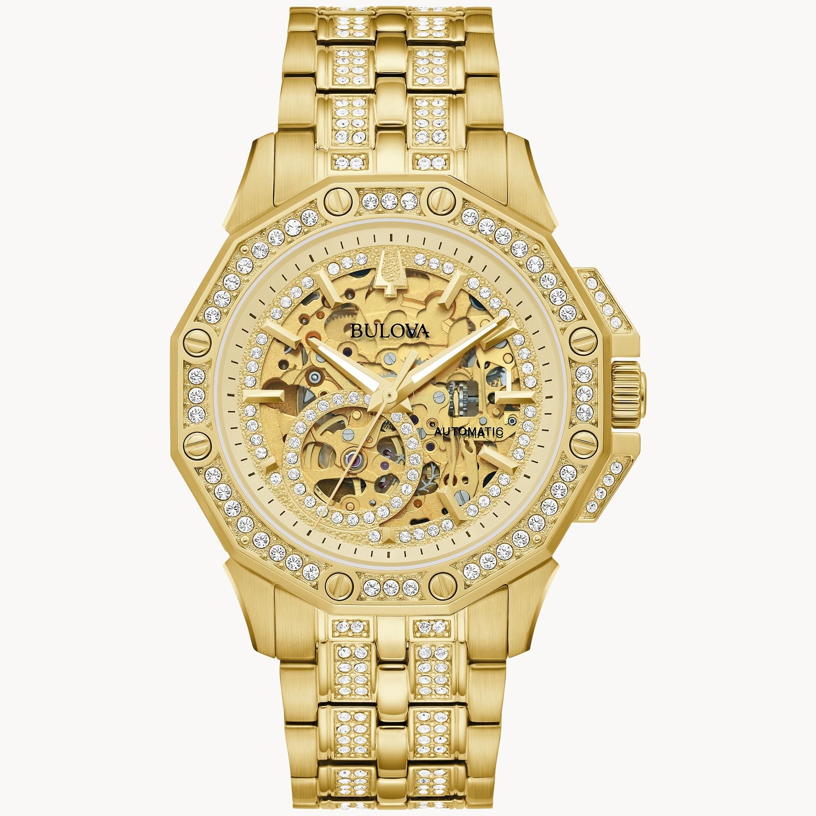 Bulova Octava Crystal Mens Chronograph Watch (98A292)